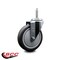Service Caster 5 Inch Thermoplastic  Rubber Wheel Swivel 34 Inch Threaded Stem Caster Service Caster SCC-TS20S514-TPRB-34212 - alternate 4